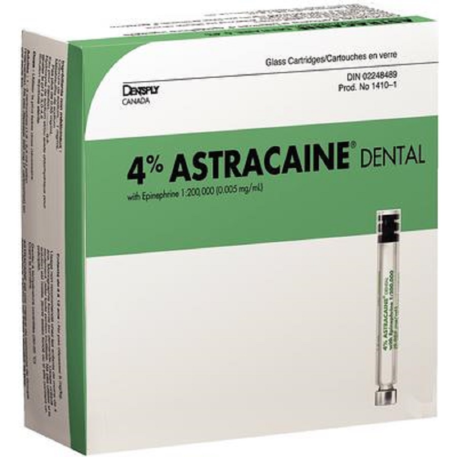 Astracaine Epinephrine 1.8 mL 100/Box